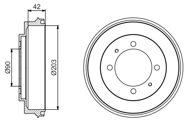 BOSCH Fékdob 0986477202_BOSCH