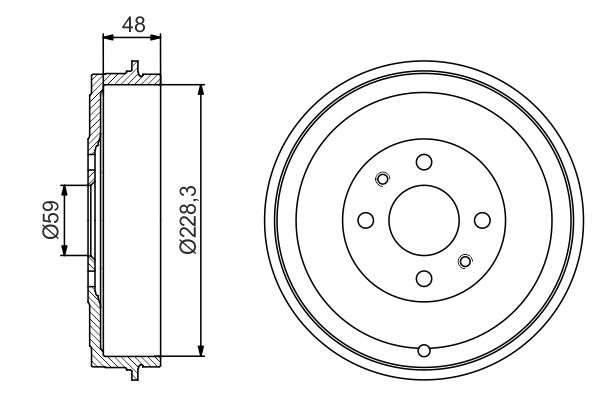 BOSCH Fékdob 0986477212_BOSCH