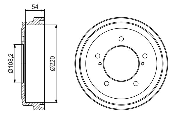 BOSCH Fékdob 0986477213_BOSCH