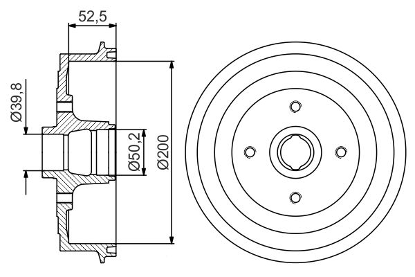 BOSCH Fékdob 0986477217_BOSCH