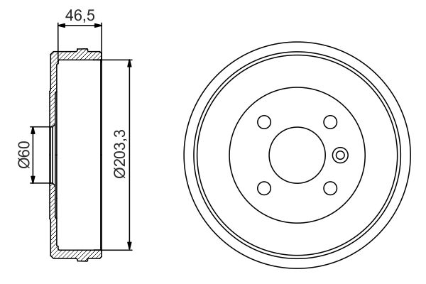 BOSCH Fékdob 0986477221_BOSCH