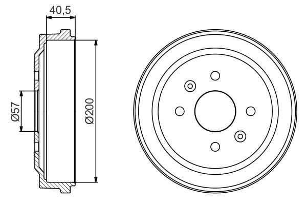 BOSCH Fékdob 0986477225_BOSCH