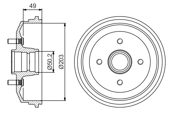 BOSCH Fékdob 0986477226_BOSCH