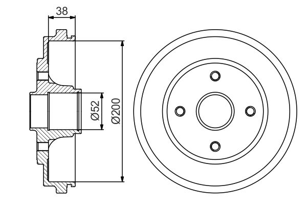 BOSCH Fékdob 0986477229_BOSCH