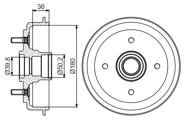 BOSCH Fékdob 0986477238_BOSCH