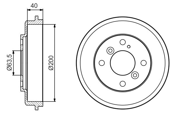 BOSCH Fékdob 0986477240_BOSCH