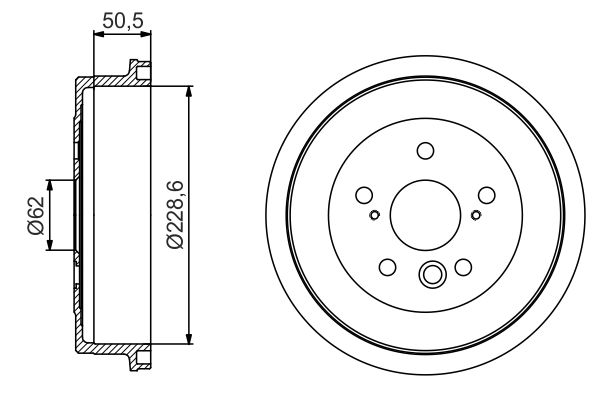 BOSCH Fékdob 0986477242_BOSCH