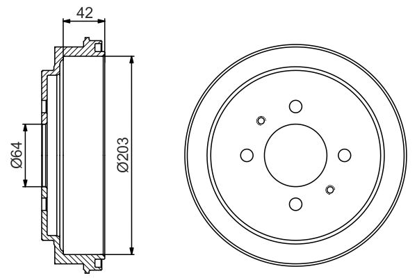 BOSCH Fékdob 0986477246_BOSCH