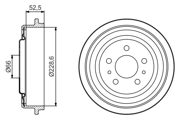 BOSCH Fékdob 0986477248_BOSCH