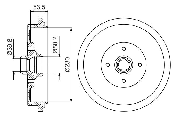 BOSCH Fékdob 0986477257_BOSCH