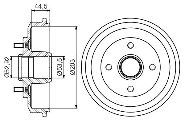 BOSCH Fékdob 0986477266_BOSCH