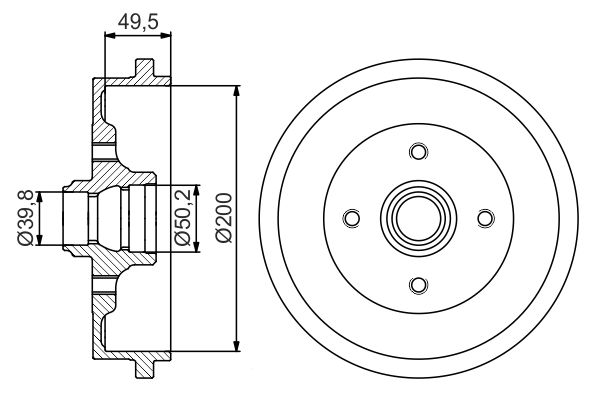 BOSCH Fékdob 0986477267_BOSCH