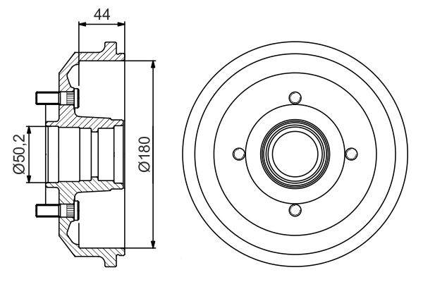 BOSCH Fékdob 0986477269_BOSCH