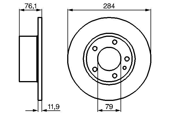 BOSCH 0986478037_BOSCH Első féktárcsa