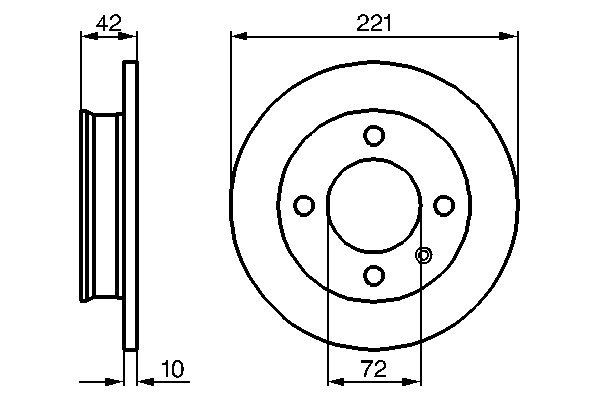 BOSCH Első féktárcsa 0986478068_BOSCH