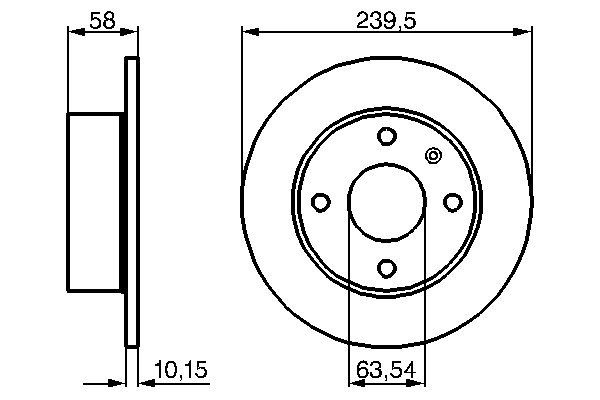 BOSCH Első féktárcsa 0986478072_BOSCH