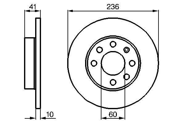 BOSCH Első féktárcsa 0986478080_BOSCH