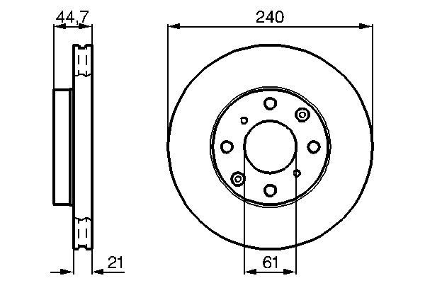 BOSCH Első féktárcsa 0986478115_BOSCH