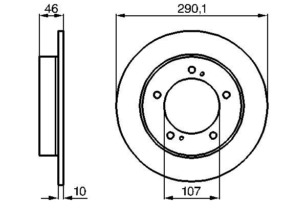 BOSCH Első féktárcsa 0986478377_BOSCH