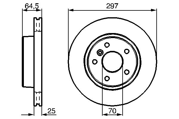 BOSCH Első féktárcsa 0986478483_BOSCH