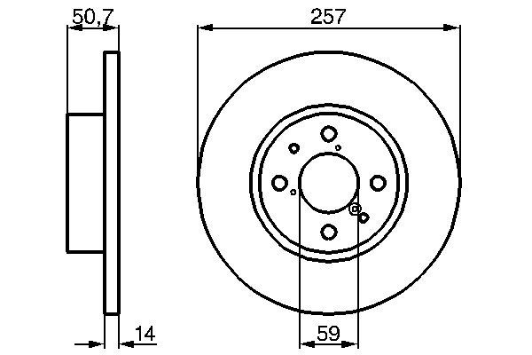 BOSCH Első féktárcsa 0986478517_BOSCH