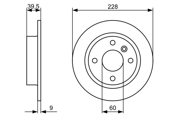 BOSCH Hátsó féktárcsa 0986478644_BOSCH