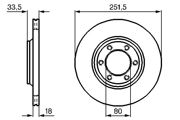 BOSCH 0986478658_BOSCH Első féktárcsa