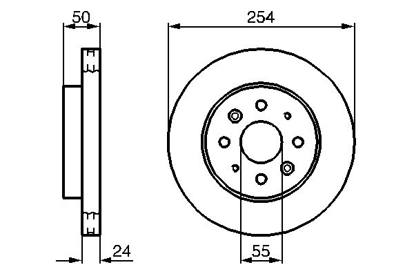 BOSCH Első féktárcsa 0986479231_BOSCH