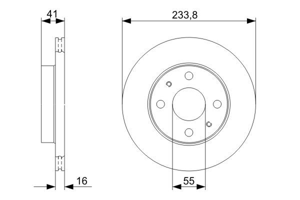 BOSCH Első féktárcsa 0986479352_BOSCH