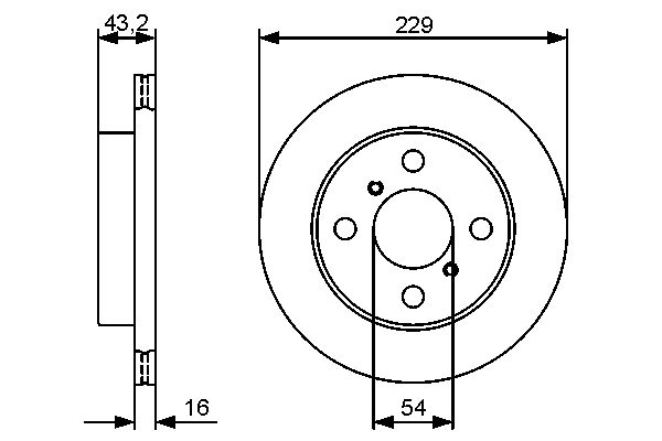 BOSCH Első féktárcsa 0986479417_BOSCH