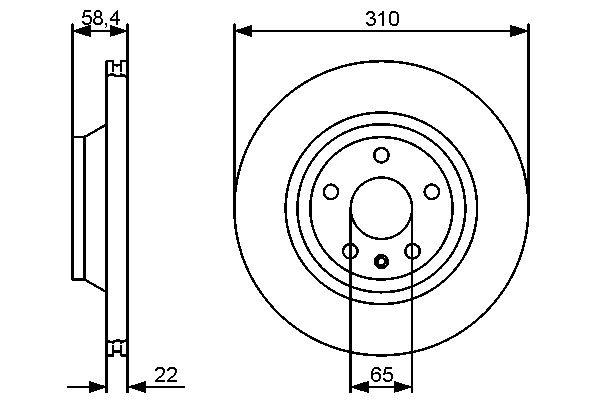 BOSCH Fékbetét, mind 0986495122_BOSCH