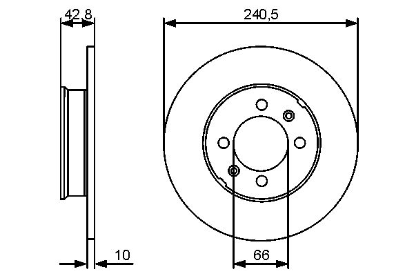 BOSCH Hátsó féktárcsa 0986479478_BOSCH