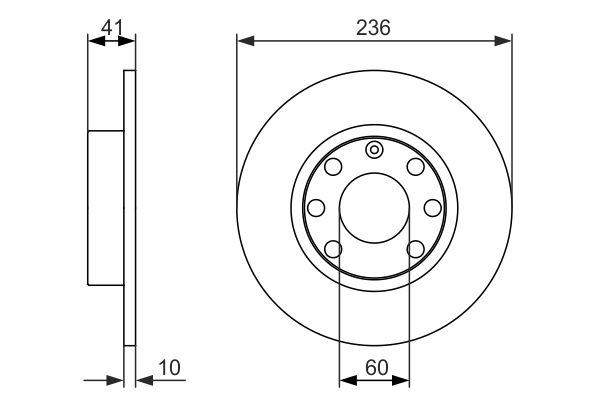 BOSCH Első féktárcsa 0986479829_BOSCH