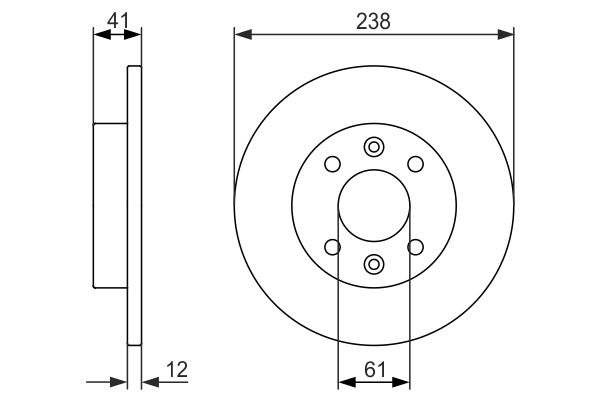 BOSCH Első féktárcsa 0986479831_BOSCH