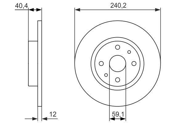 BOSCH Első féktárcsa 0986479858_BOSCH