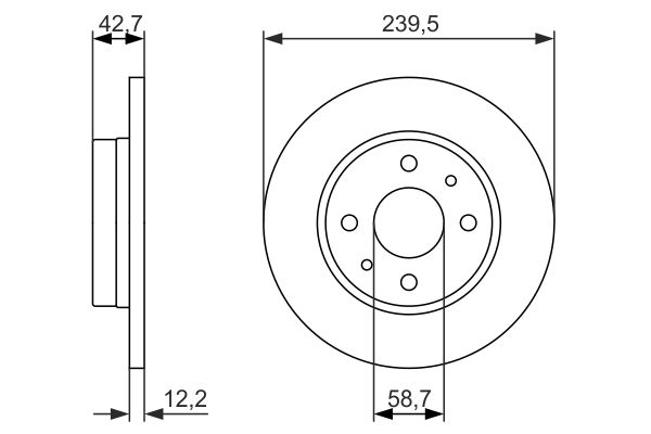 BOSCH Első féktárcsa 0986479905_BOSCH