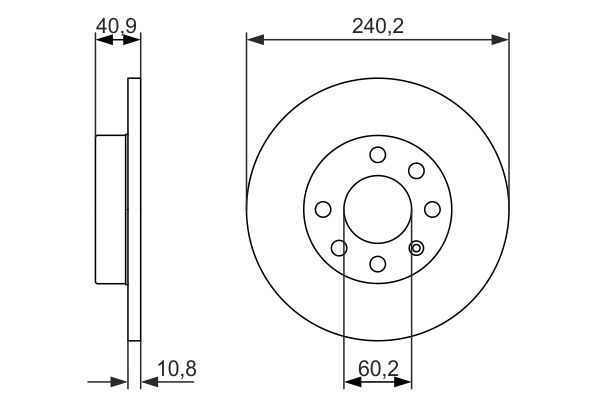 BOSCH Első féktárcsa 0986479959_BOSCH