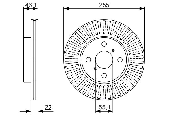 BOSCH Első féktárcsa 0986479987_BOSCH