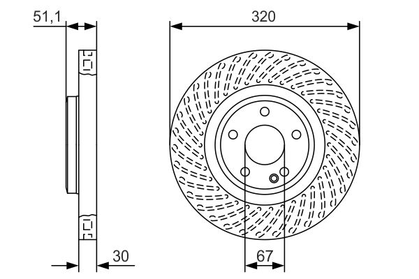 BOSCH Első féktárcsa 0986479A59_BOSCH