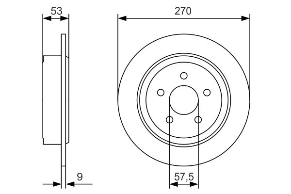 BOSCH Hátsó féktárcsa 0986479A79_BOSCH