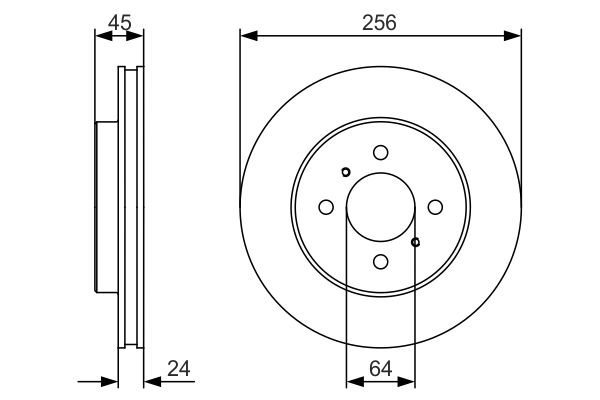 BOSCH Első féktárcsa 0986479R18_BOSCH