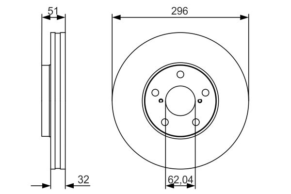 BOSCH Első féktárcsa 0986479R20_BOSCH