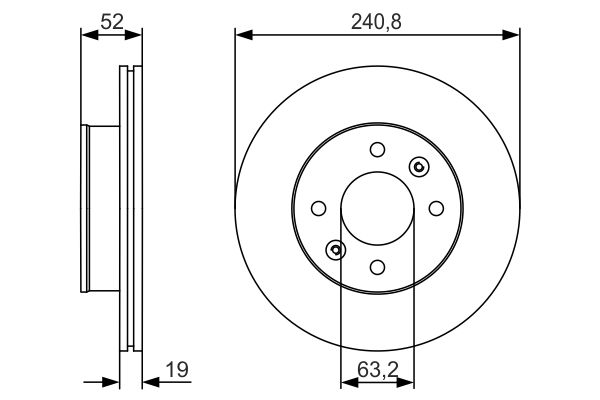 BOSCH Első féktárcsa 0986479R71_BOSCH