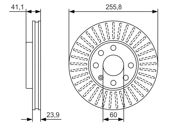 BOSCH Első féktárcsa 0986479R76_BOSCH