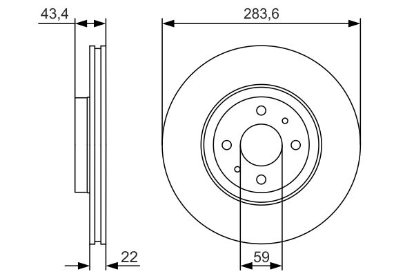 BOSCH Első féktárcsa 0986479S01_BOSCH