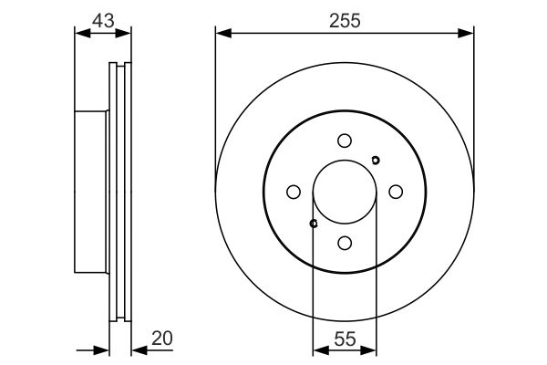 BOSCH Első féktárcsa 0986479S13_BOSCH