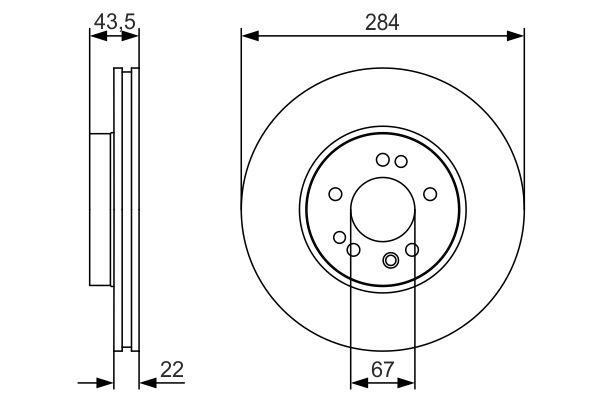 BOSCH Első féktárcsa 0986479S15_BOSCH