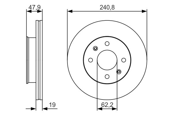 BOSCH Első féktárcsa 0986479S18_BOSCH