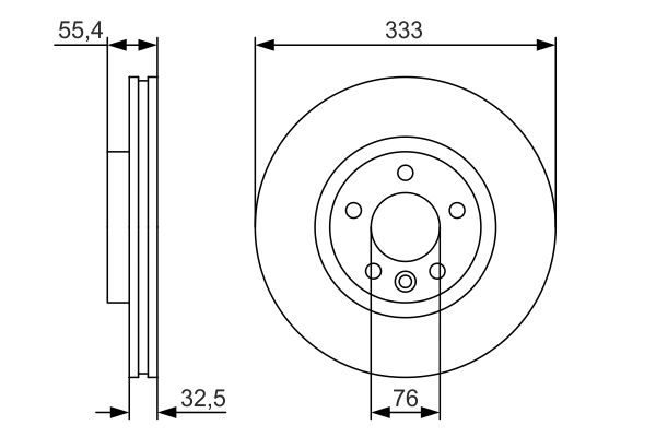 BOSCH Első féktárcsa 0986479S72_BOSCH