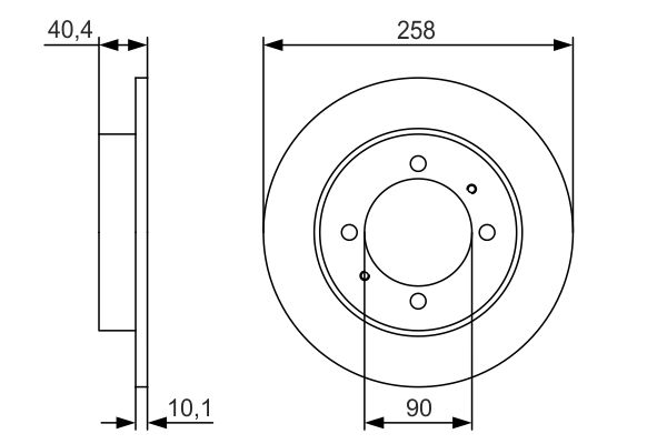 BOSCH Hátsó féktárcsa 0986479S76_BOSCH